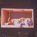 福岡市中心地に屋外LEDスクリーンを設置｜Unilumin製3DアニメーションLEDビジョン
