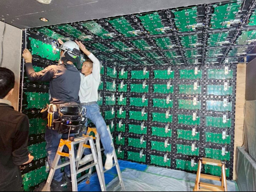 キャバクラ・バー店舗大型ledビジョン設置